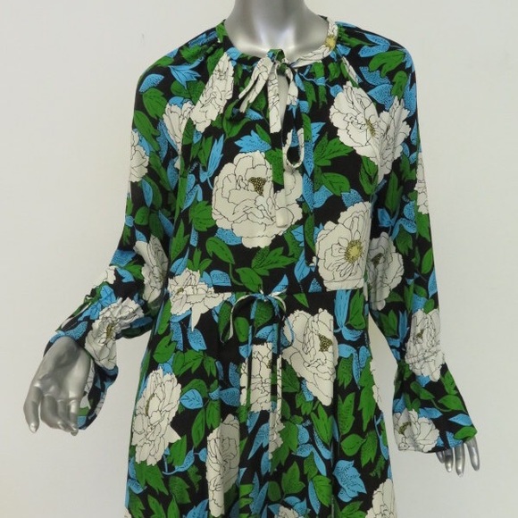 Diane Von Furstenberg Dress Bethany Floral Small - Picture 2 of 5